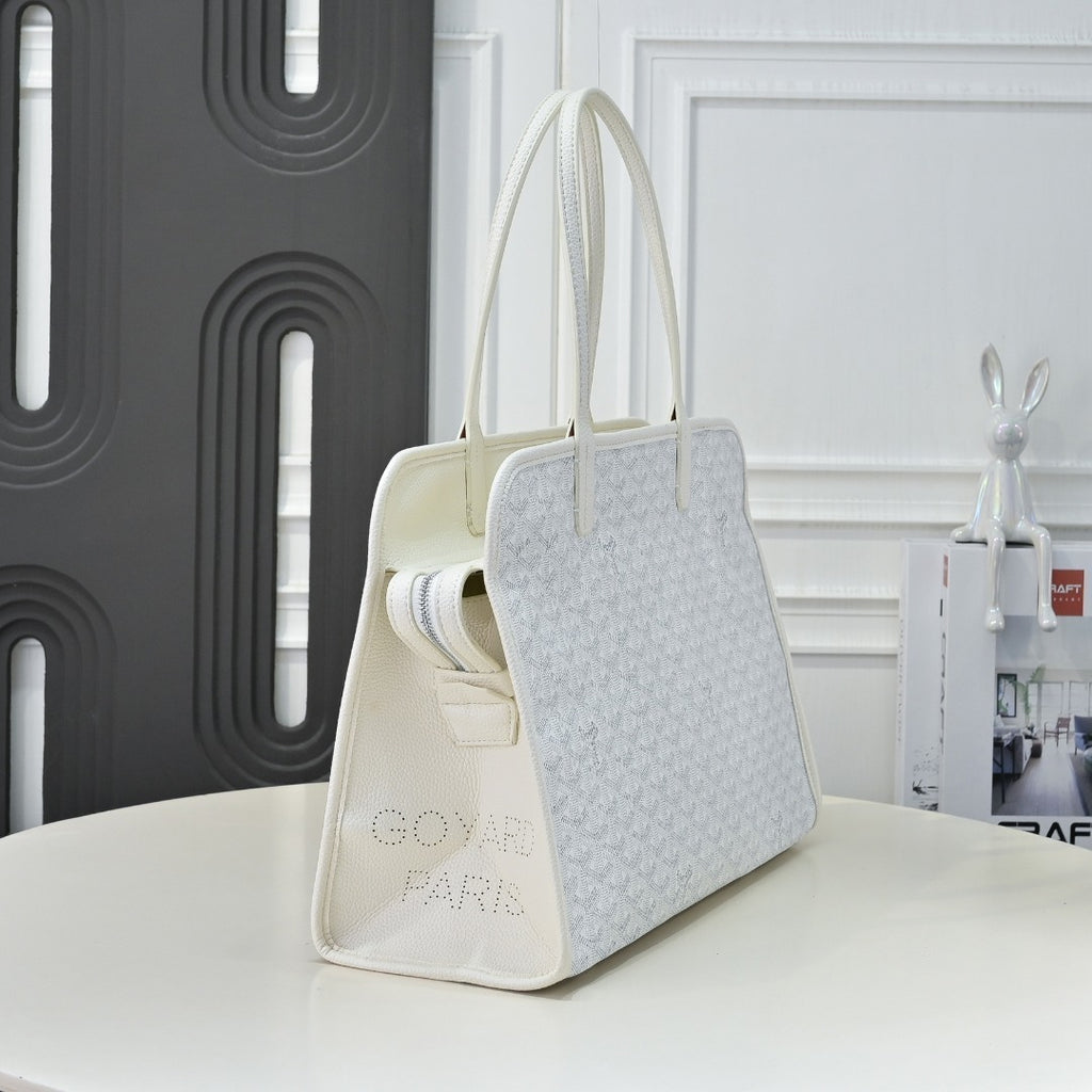 Goyard Saint Louis Tote PM – Blanc Goyardine