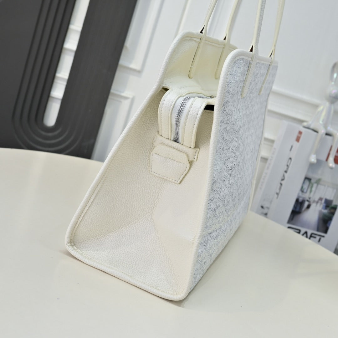 Goyard Saint Louis Tote PM – Blanc Goyardine
